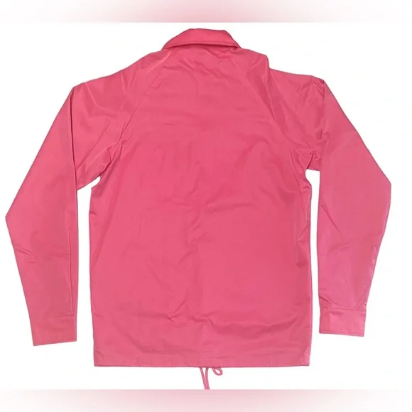 NEW Puffers Pink Nylon Windbreaker Button Up Jacket Men Sz XL Miami Vice - Picture 5 of 7